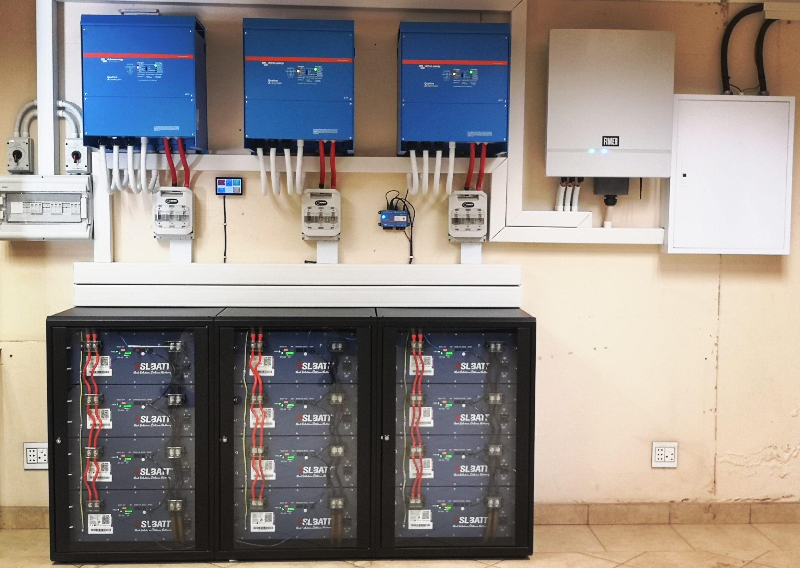 3 x 13KVA Victron Inverters scaled