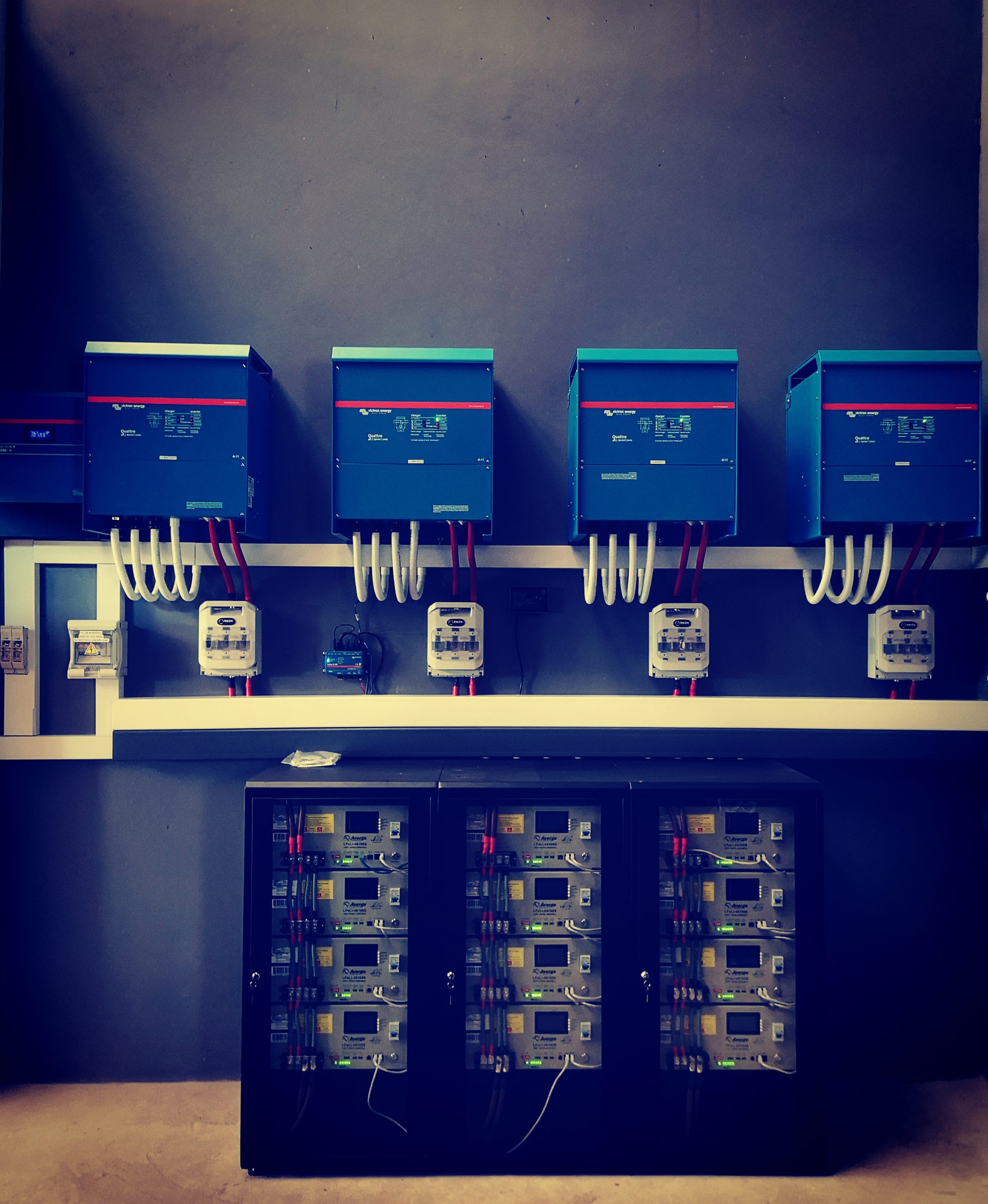4 x 15KVA Victron Inverters scaled
